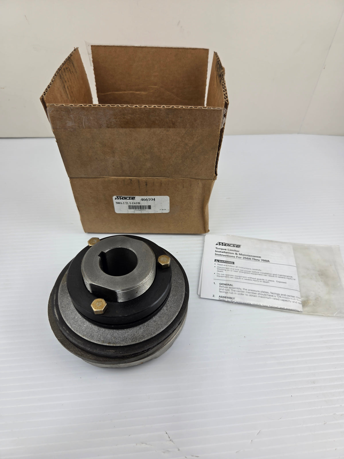 Morse 466104 Torque Limiter 500A-1TL1-1/4FB 500-A
