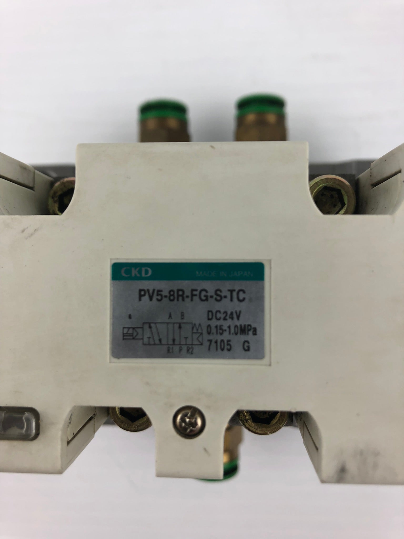 CKD PV5-8R-FG-S-TC Solenoid Valve with Block