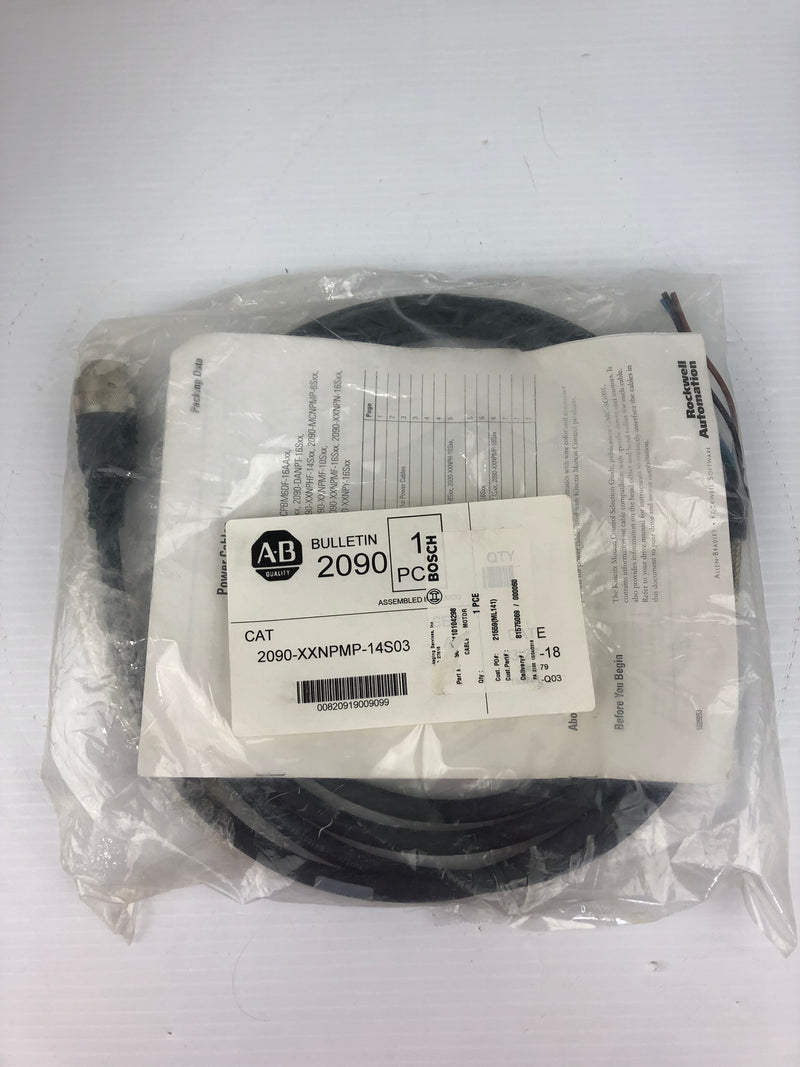 Allen Bradley 2090-XXNPMP-14S03 Servo Motor Power Cable