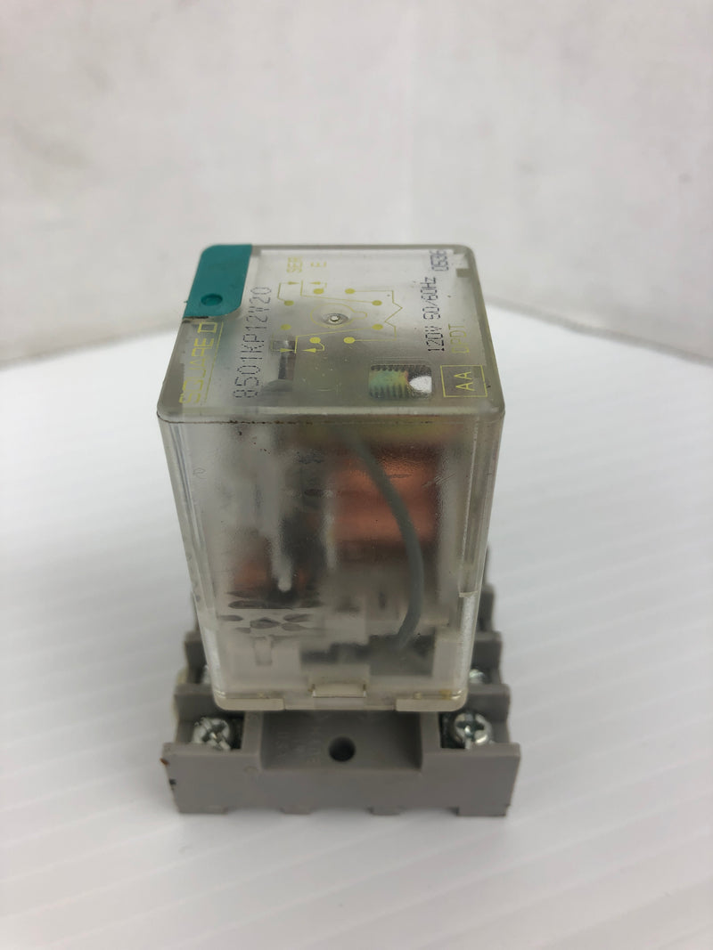 Square D 8501KP12V20 Relay Series E with P&B 27E891 Base