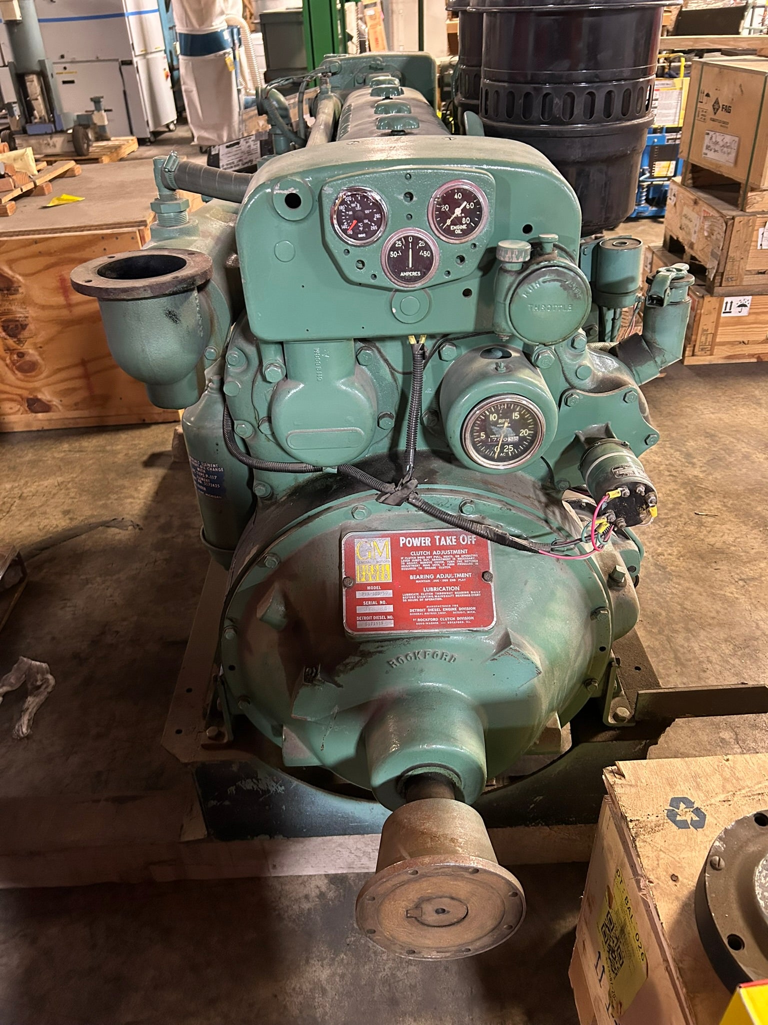 General Motors PTA-1SD-50 Power Take Off Diesel Power Engine