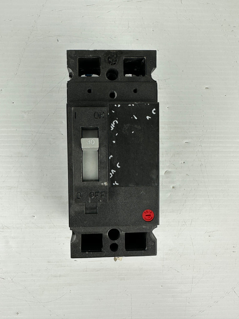 GE TEB122030WL Industrial Circuit Breaker 30 Amp 2-Pole No Label