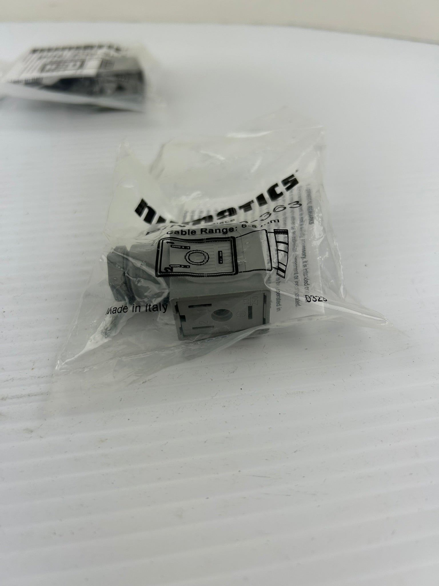 Numatics 230-363 Grey Solenoid Coil Connector Cable Range 6-8mm - Lot of 12