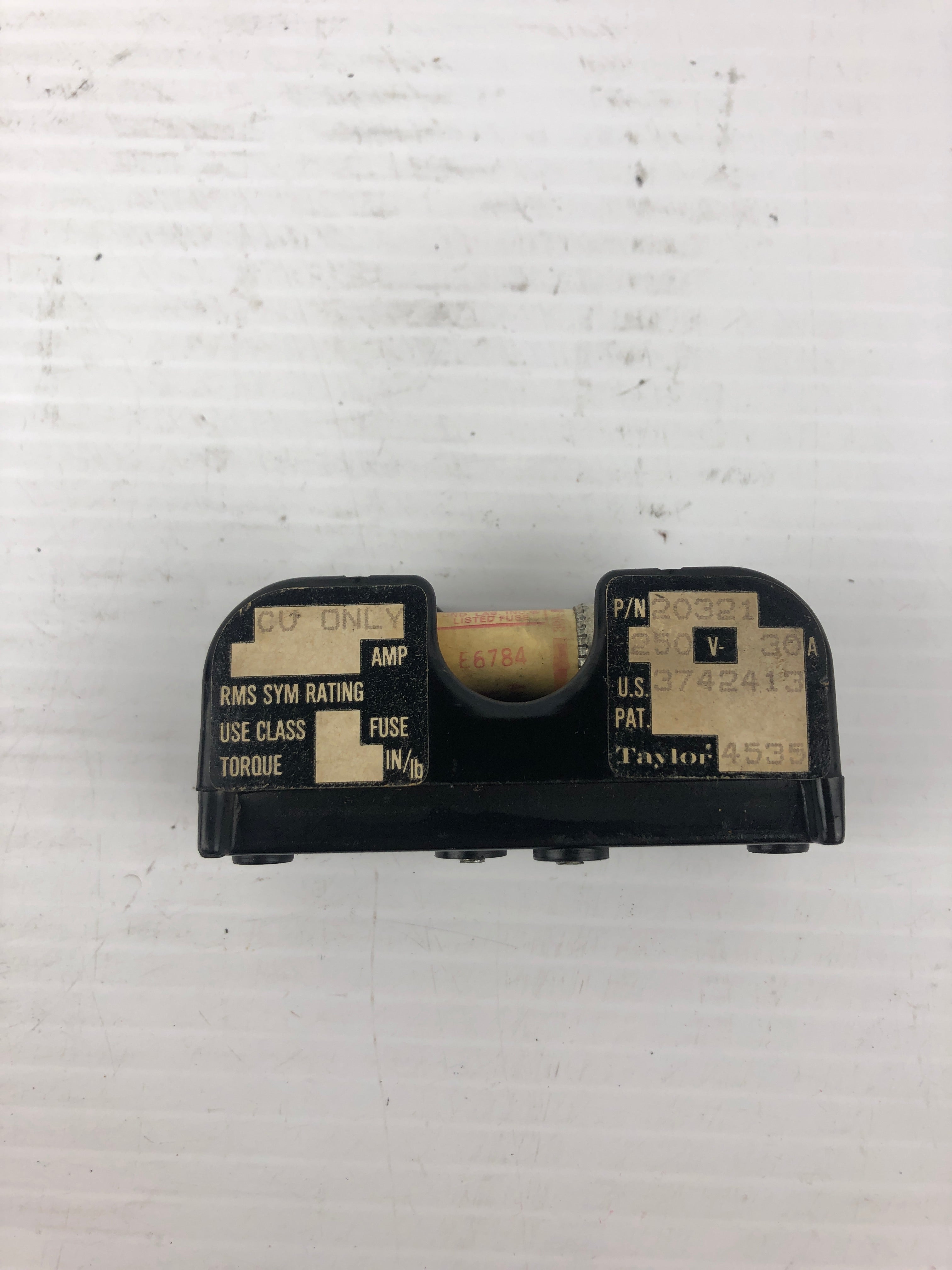 Taylor 20321 Fuse Holder with Gould Fuse 4535