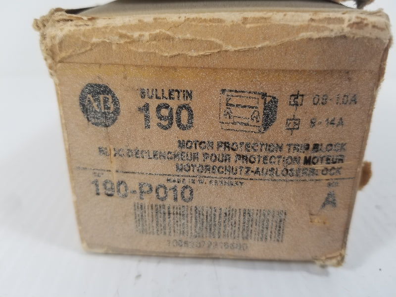 Allen-Bradley 190-P010 Motor Protection Trip Block