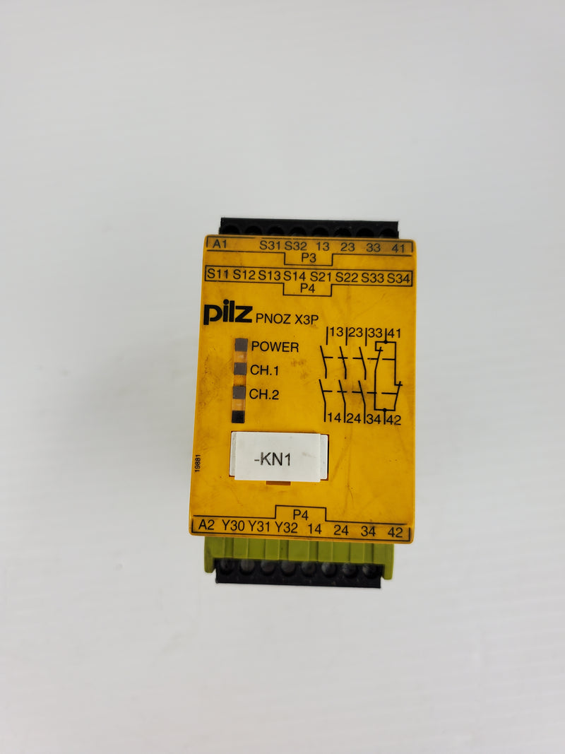 Pilz PNOZ X3P Safety Relay 24V 3n/o 1n/c 1so