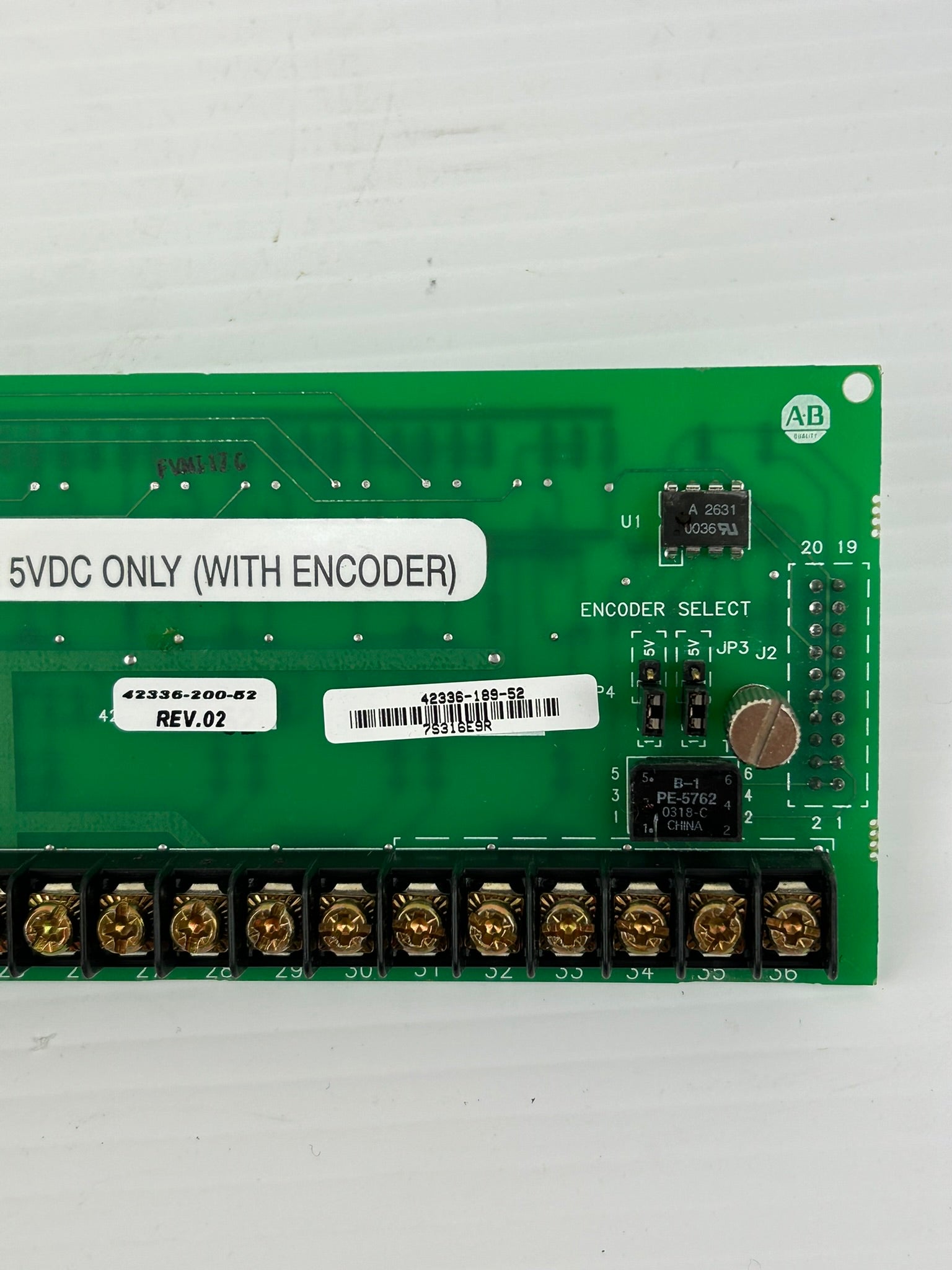 Allen Bradley 42336-189-52 Circuit Board Rev 01 42336-200-52 Rev 02