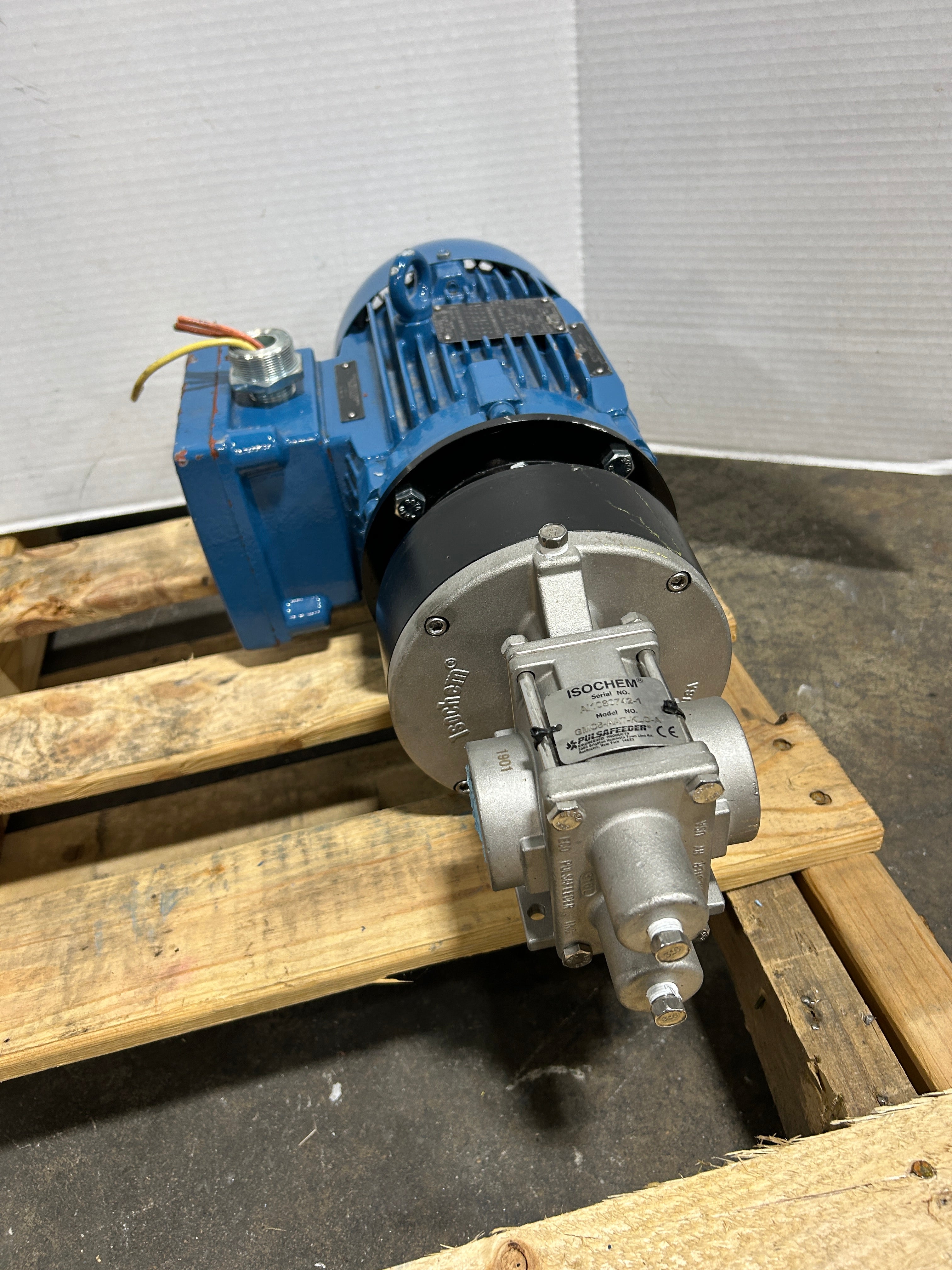 Isochem Pulsafeeder GMC8-AAT-KLO-A Gear Pump with Weg W21X Inverter Motor 2HP