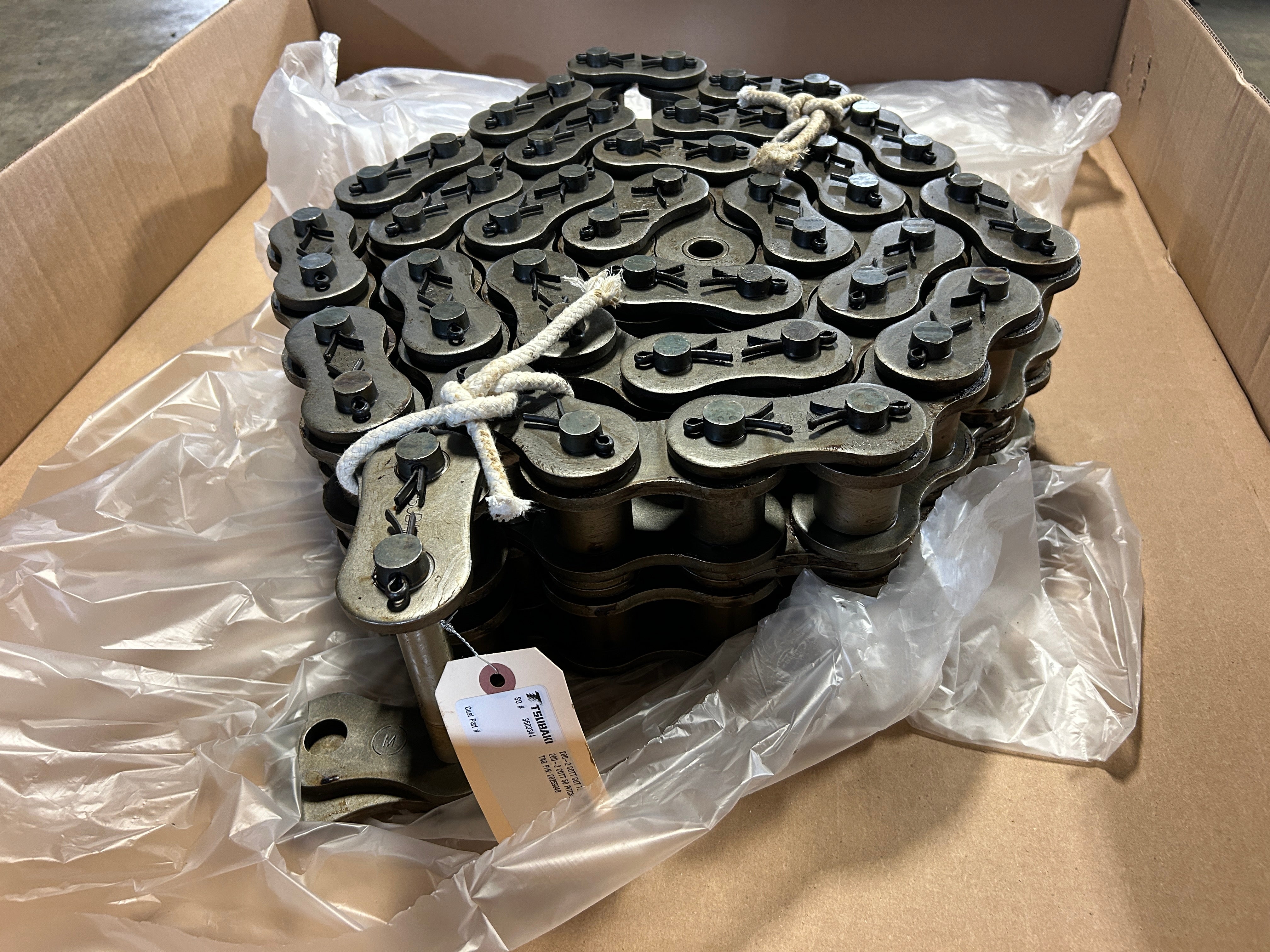 Tsubaki 200-2 Double Row Chain Roll Link Assembly ANSI 200 2.5" Pitch - 26 Links
