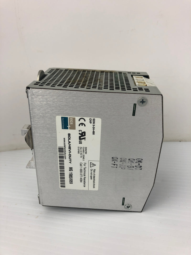 Sola SDN 5-24-480 Power Supply 380/500VAC 0.5/0.4A 3PH 50/60Hz