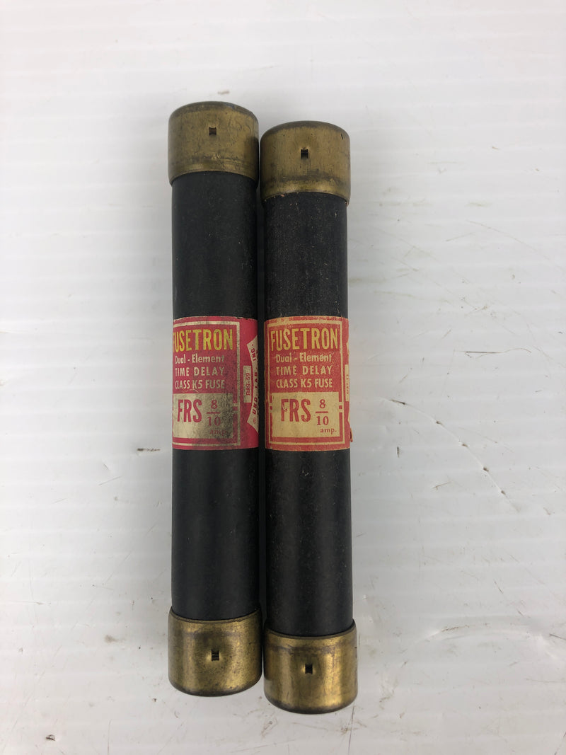 Fusetron FRS 8/10 Fuses 600V 8/10A Lot of - 2