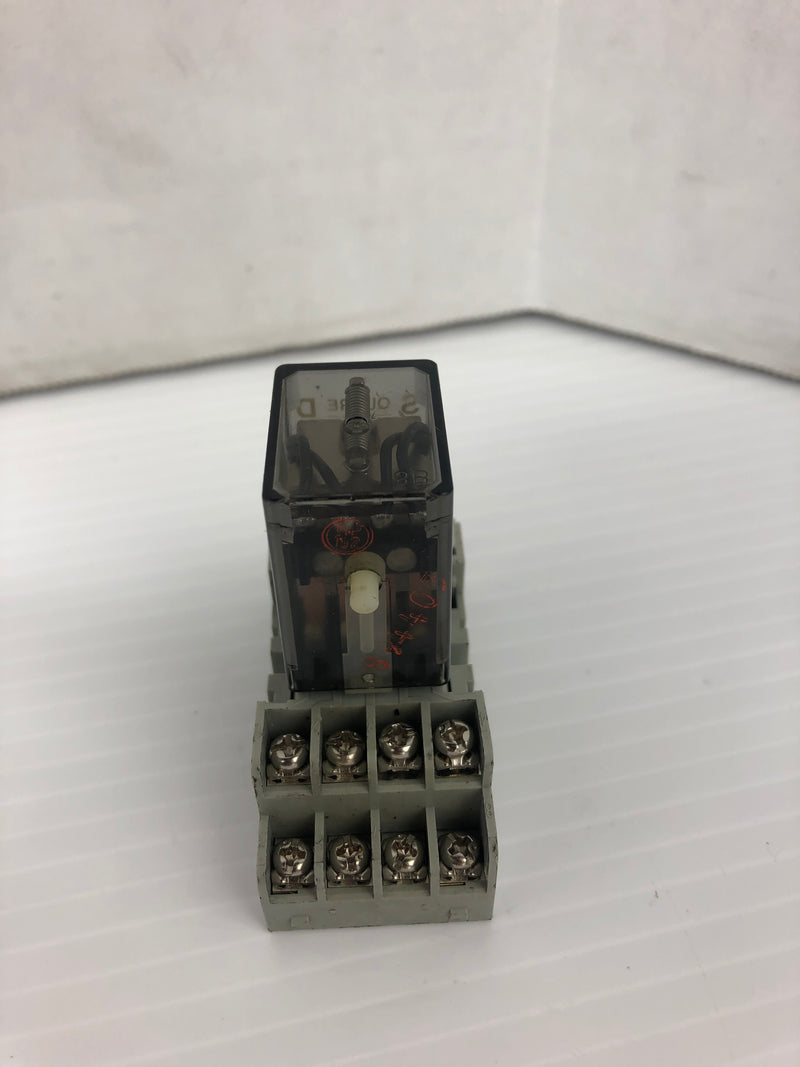 Square D 8501 Relay Type: RS14 Ser. B With Base Type: NR45 - Lot of 2