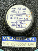 Sandpiper PB½-A Double Diaphragm Pump Wilkerson R16-03-000A Pressure Regulator