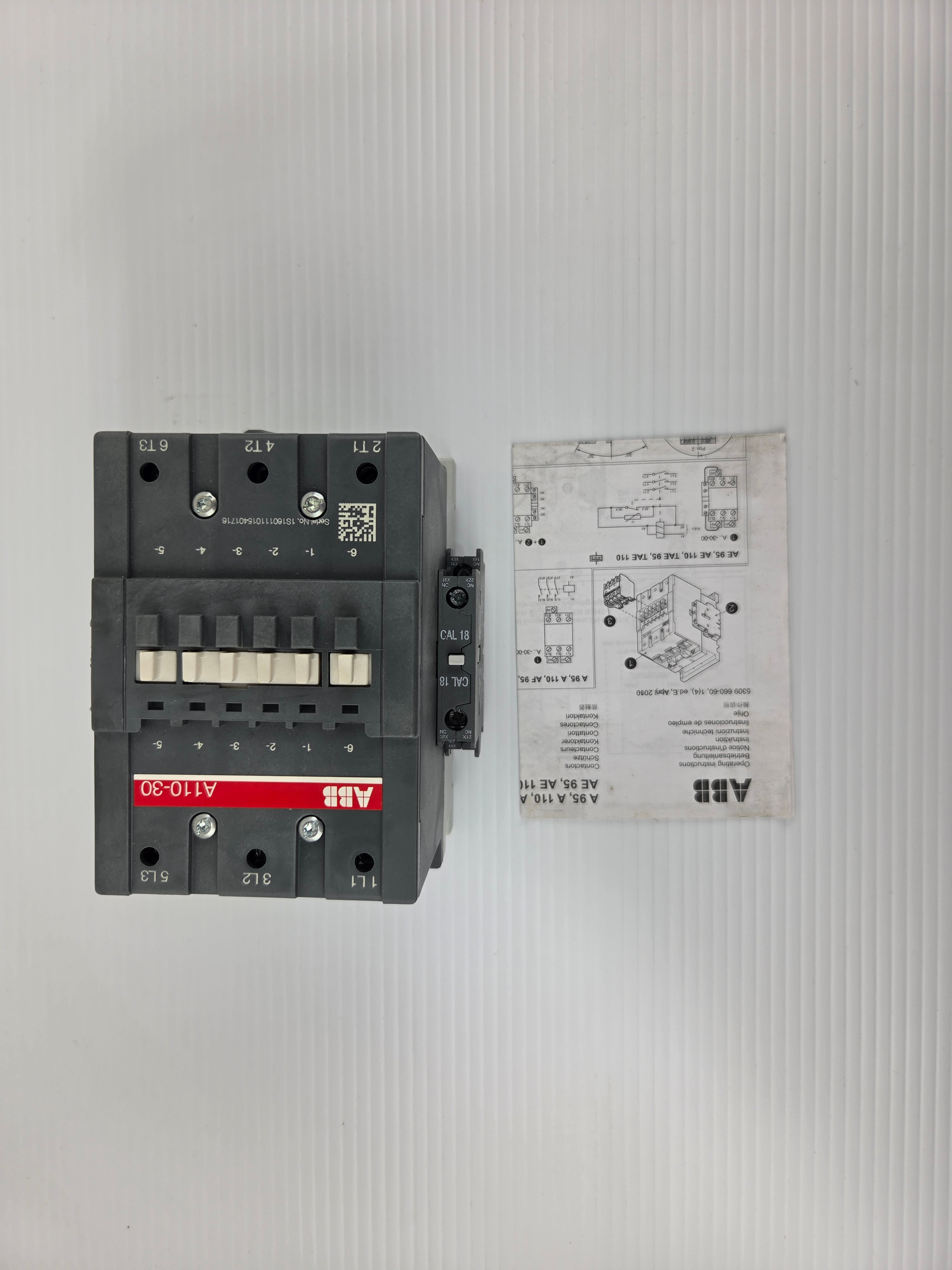 ABB A110-30 Contactor AC IEC Magnetic 110/120V Coil CAL18-11 A110