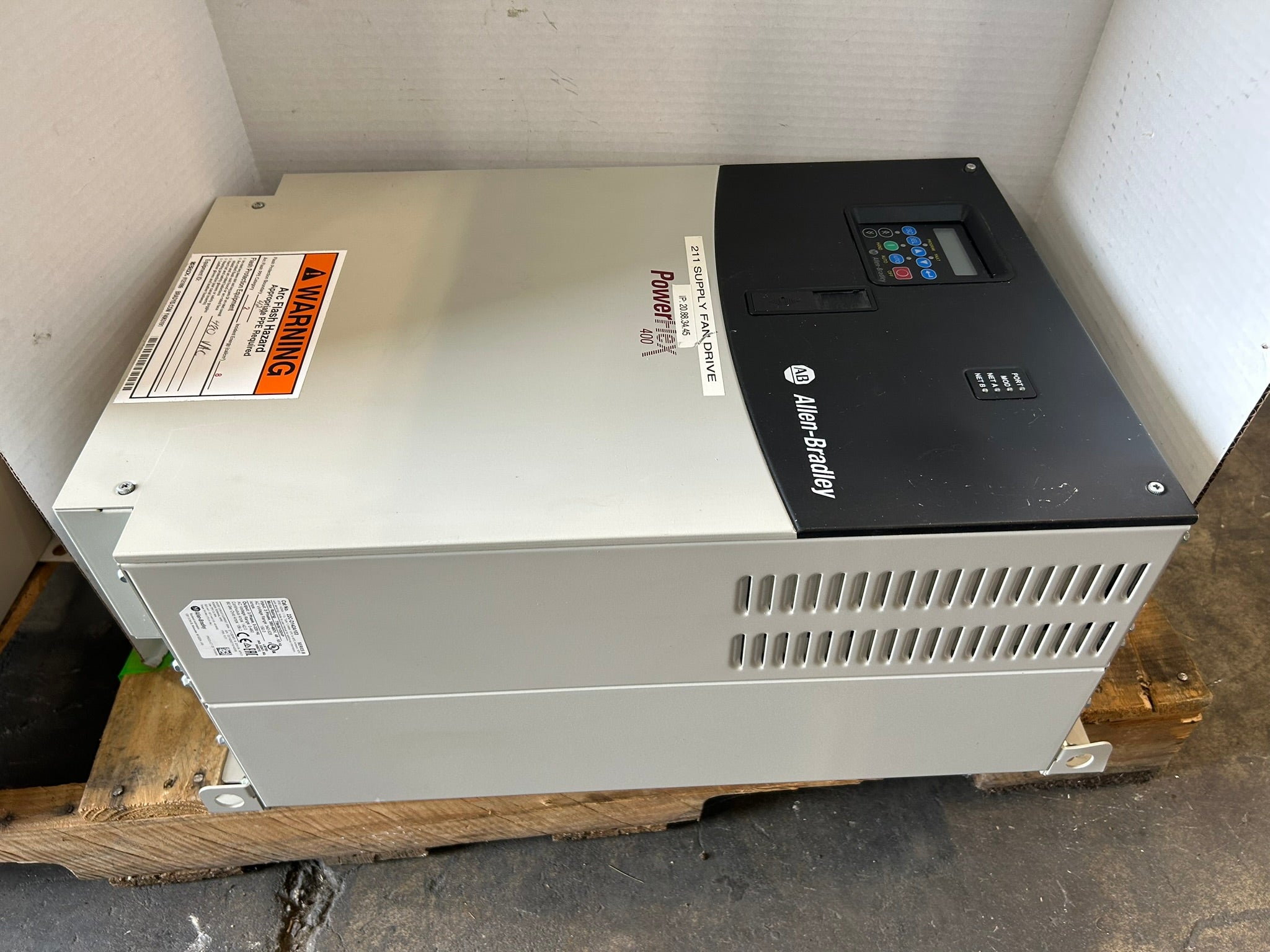 Allen-Bradley 22C-D142A103 PowerFlex 400 AC Drive 75kW/100HP 3PH Series B