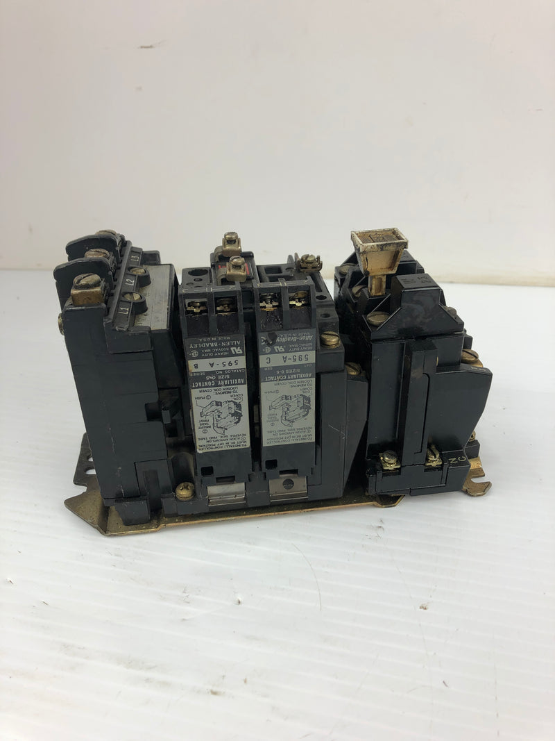 Allen Bradley 595-A Motor Controller Starter Series C and B