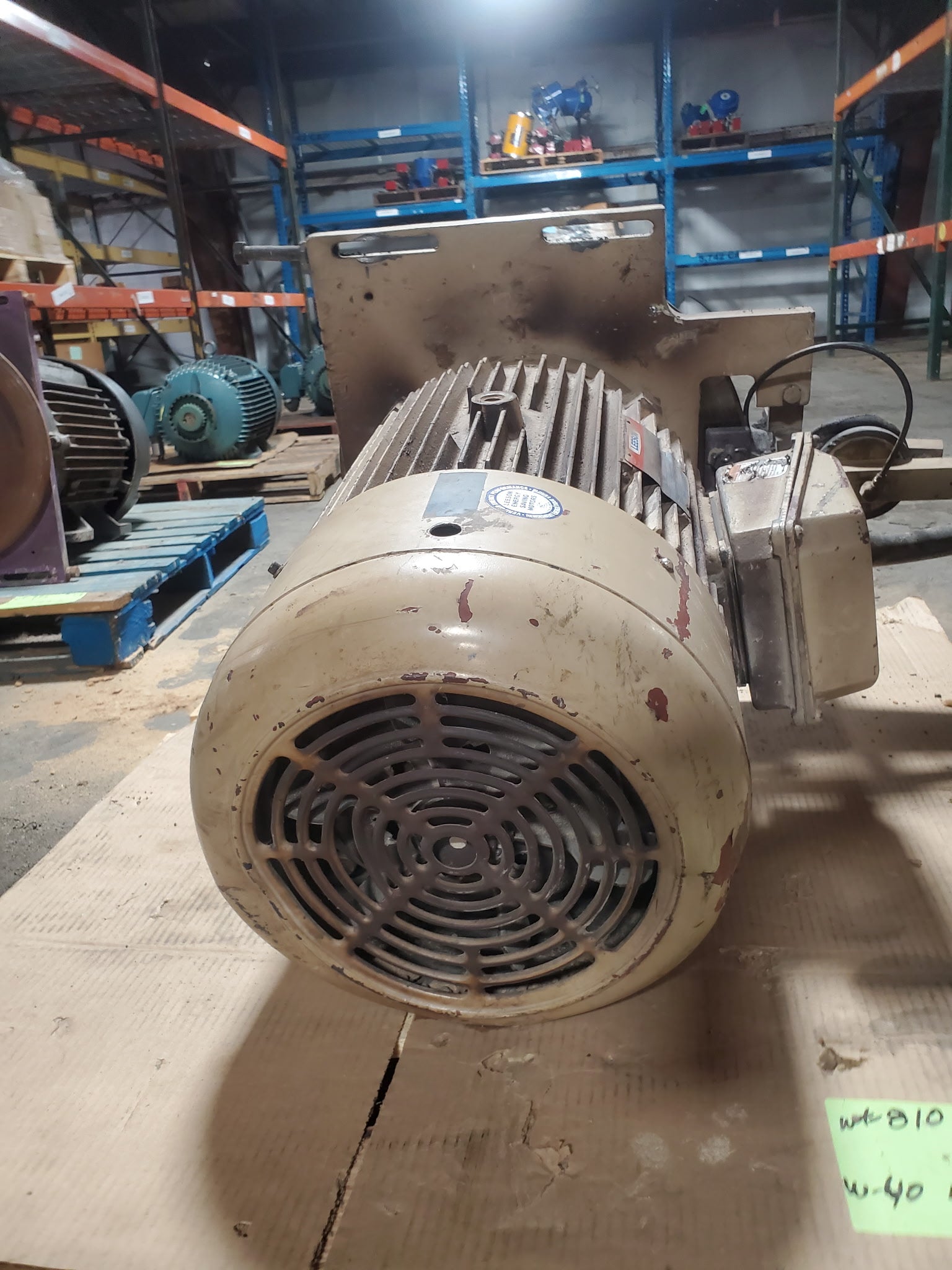 Leeson G-150085-60 Motor 60HP 1770 RPM 3PH 326TC with Belt Drive Clutch Assembly