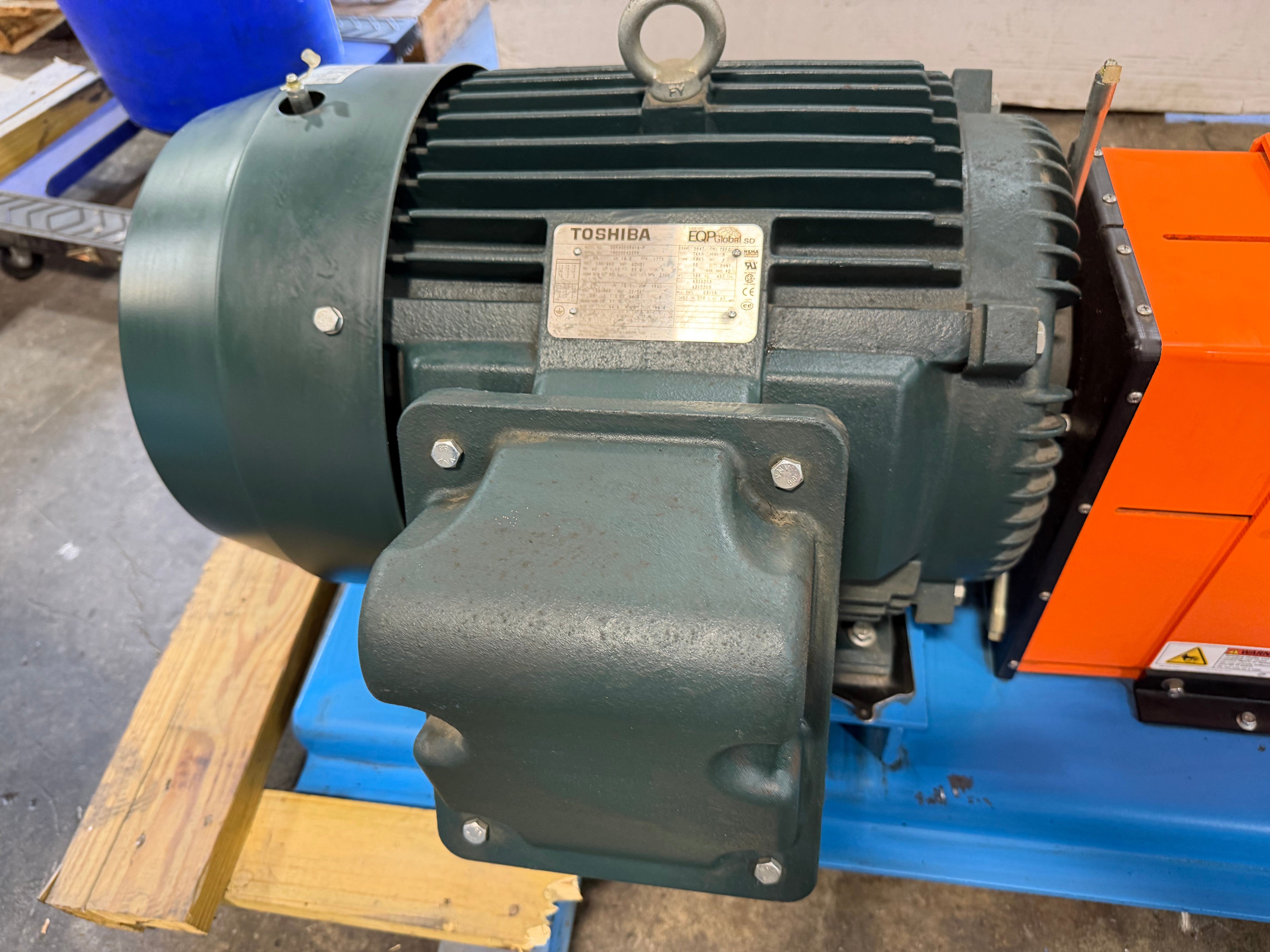 Industrial Centrifugal Pump w/ Toshiba 230/460V 1770 RPM 25 HP w/ Uniguard