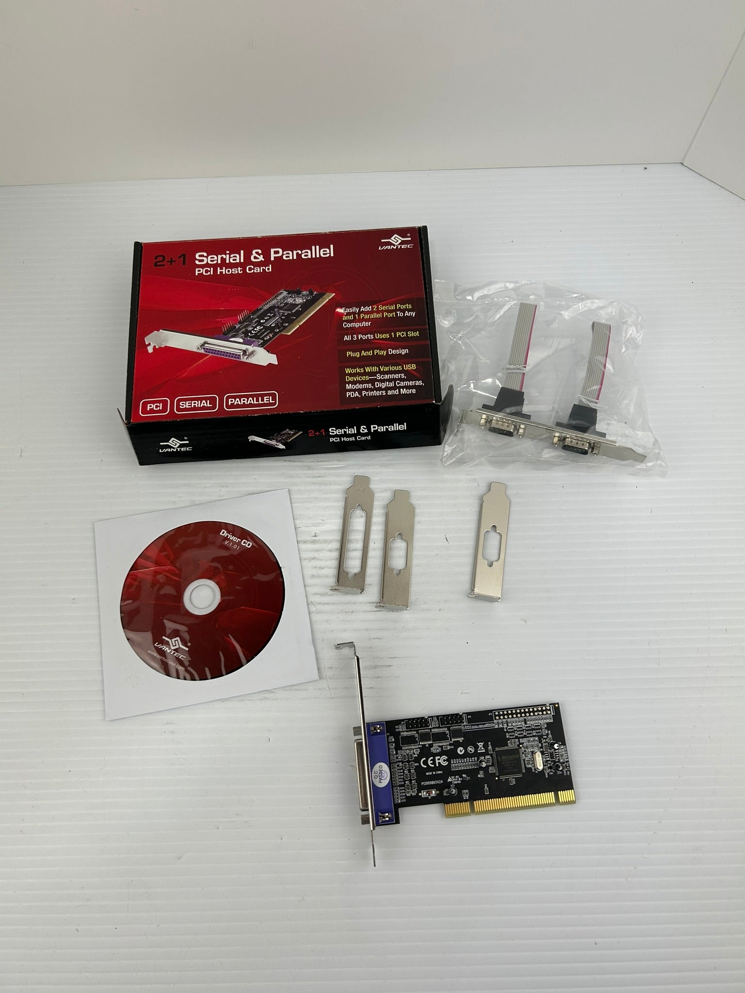 Vantec UGT-PC2S1P 2+1 Serial & Parallel PCI Host Card