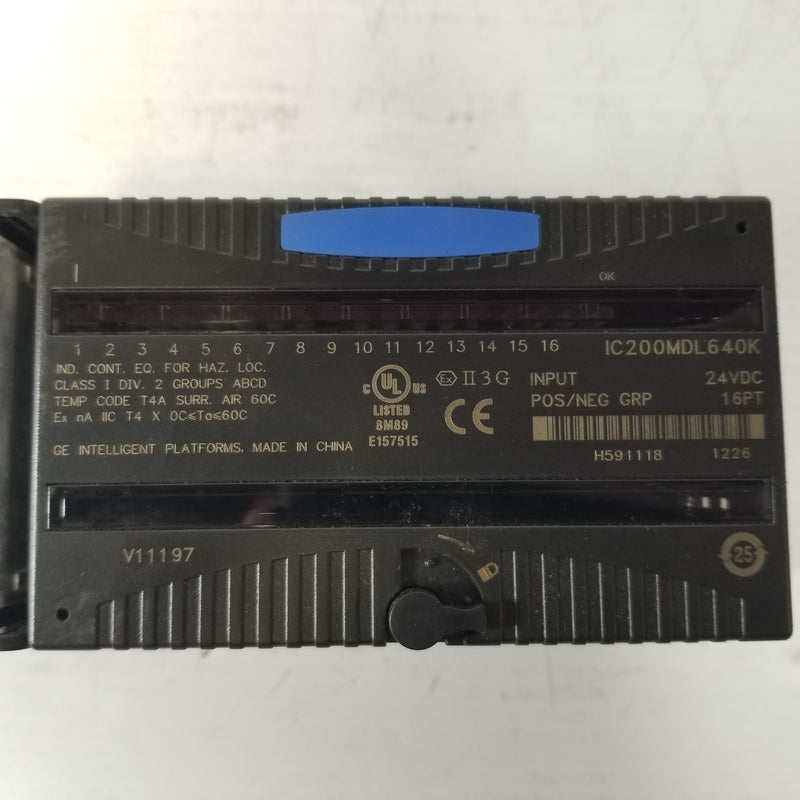 GE-Fanuc IC200MDL640K PLC Input Module