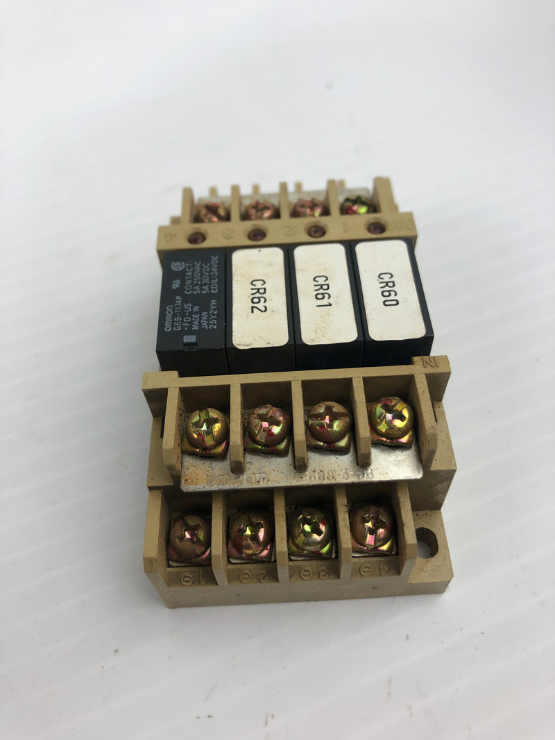 Omron G6B-47BN Terminal Relay 27Z2E7 5A