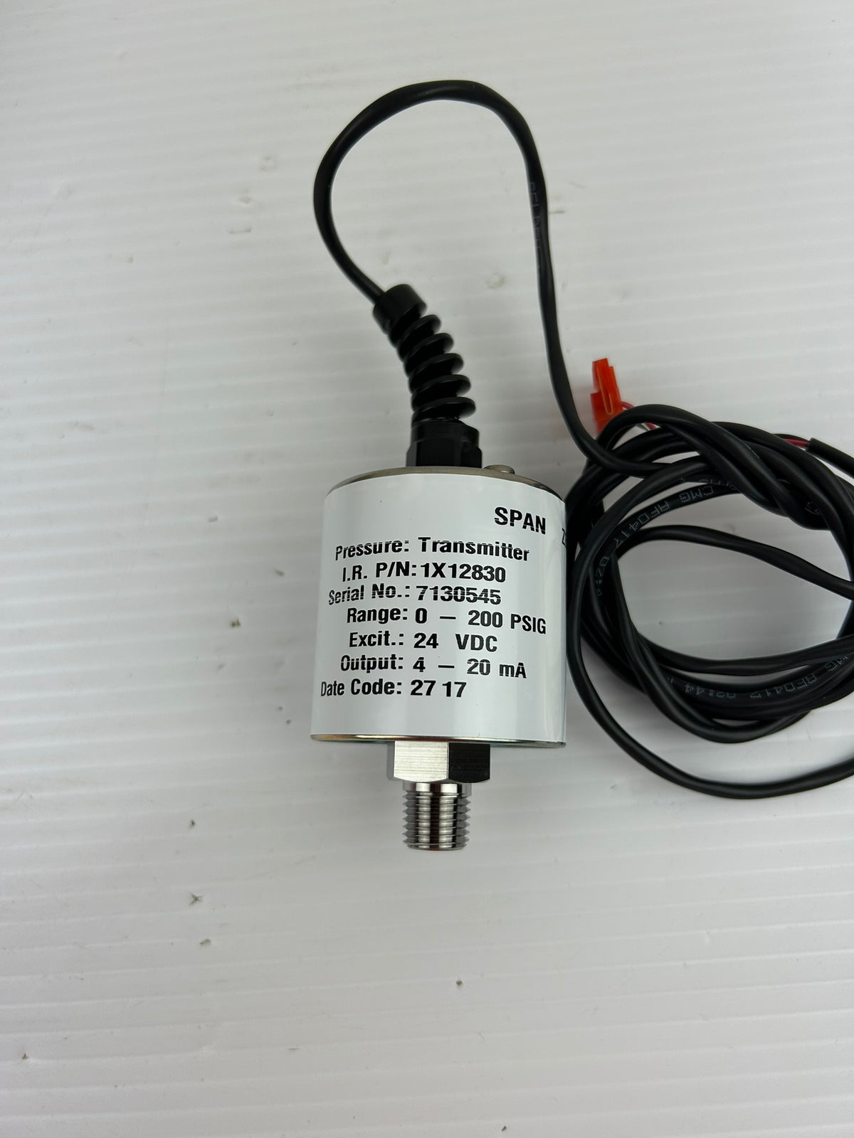Ingersoll Rand 206120-IR2 Pressure Sensor 1X12830