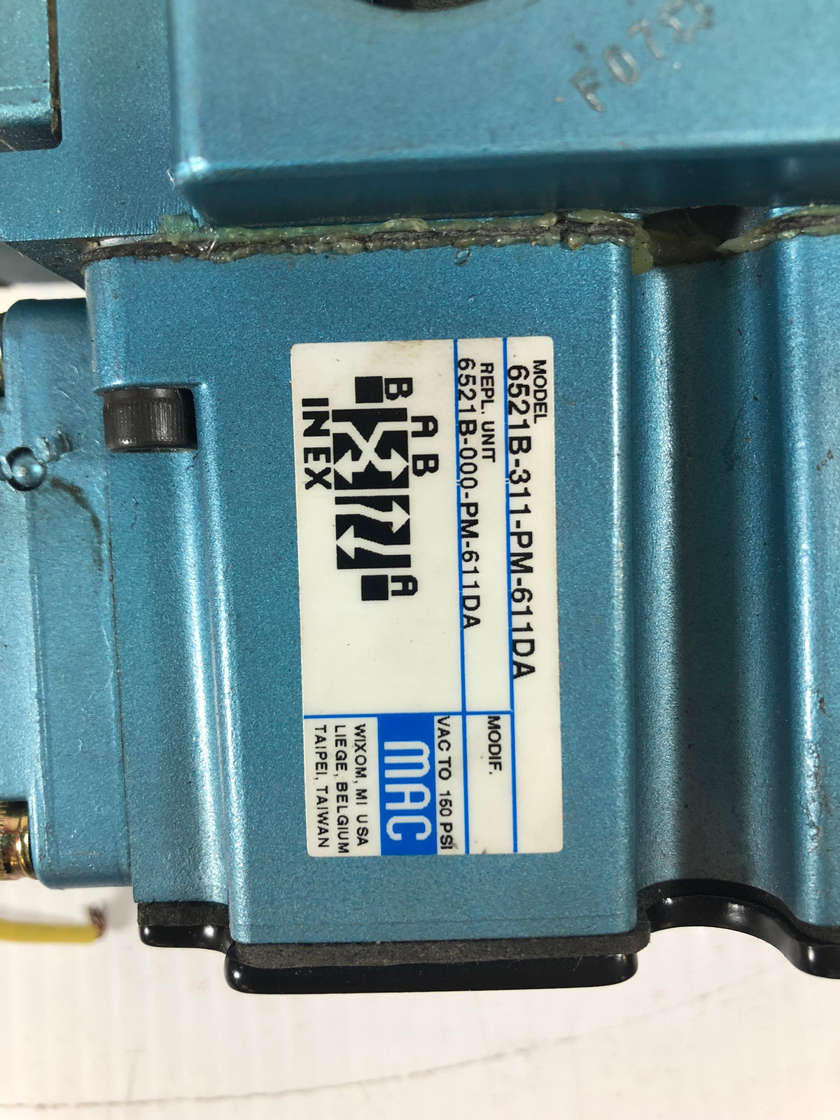 MAC 6521B-311-PM-611DA Solenoid Valve with PME-611DABE