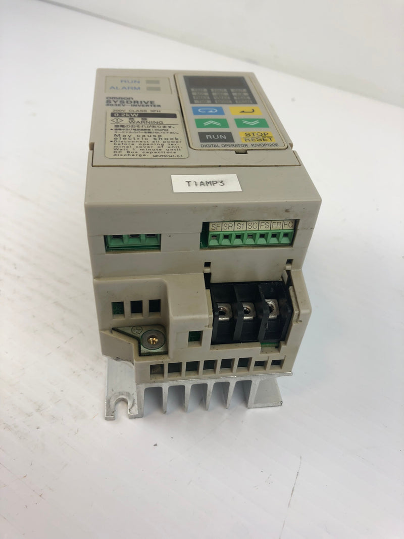 Omron 3G3EV-A2002 Sysdrive Inverter 200V Class 3PH 0.2kW