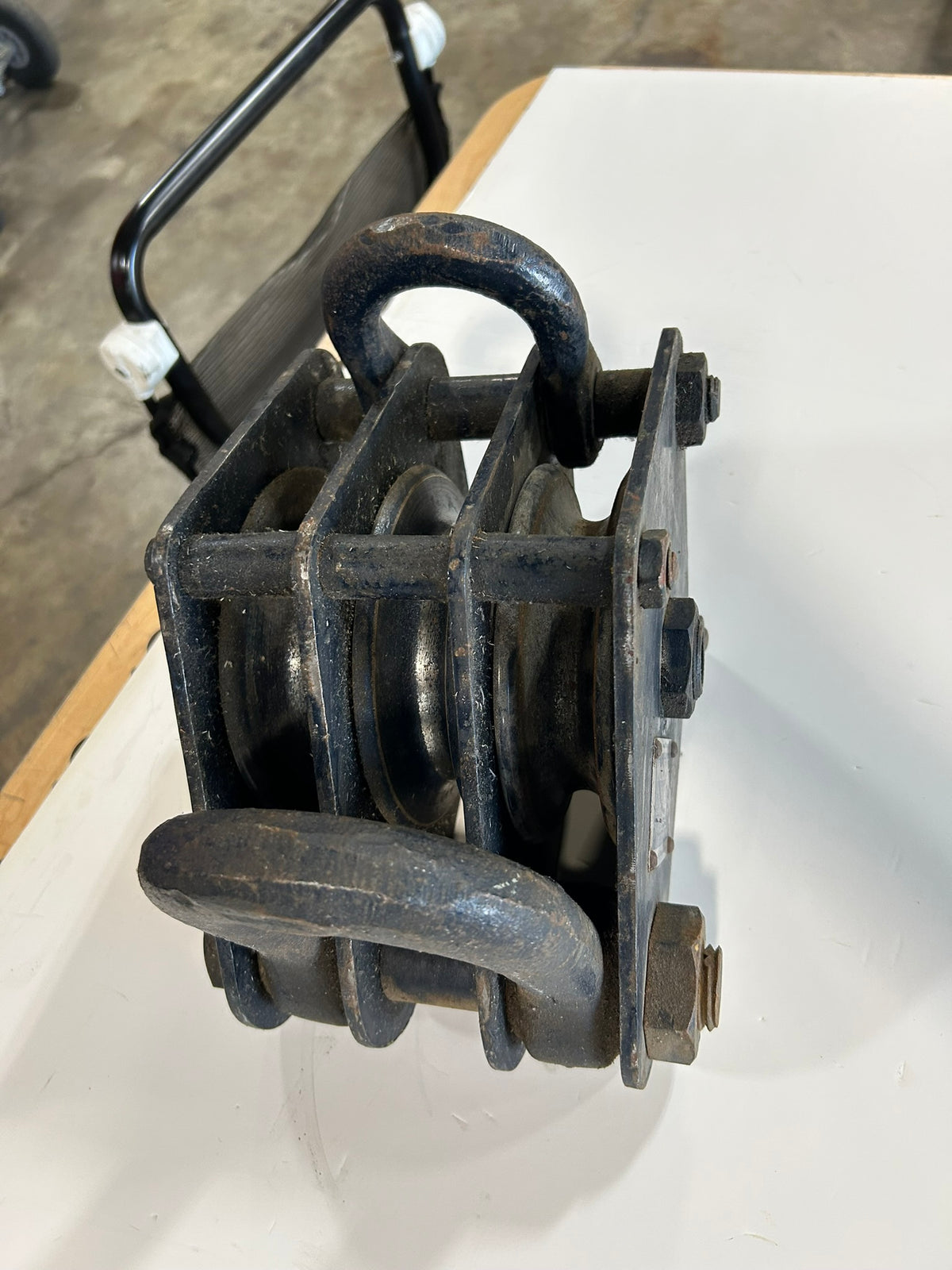 McKissick No. 13 Triple Sheave Block Heavy-Duty Wire Rope Block 6" 12.5 Tons