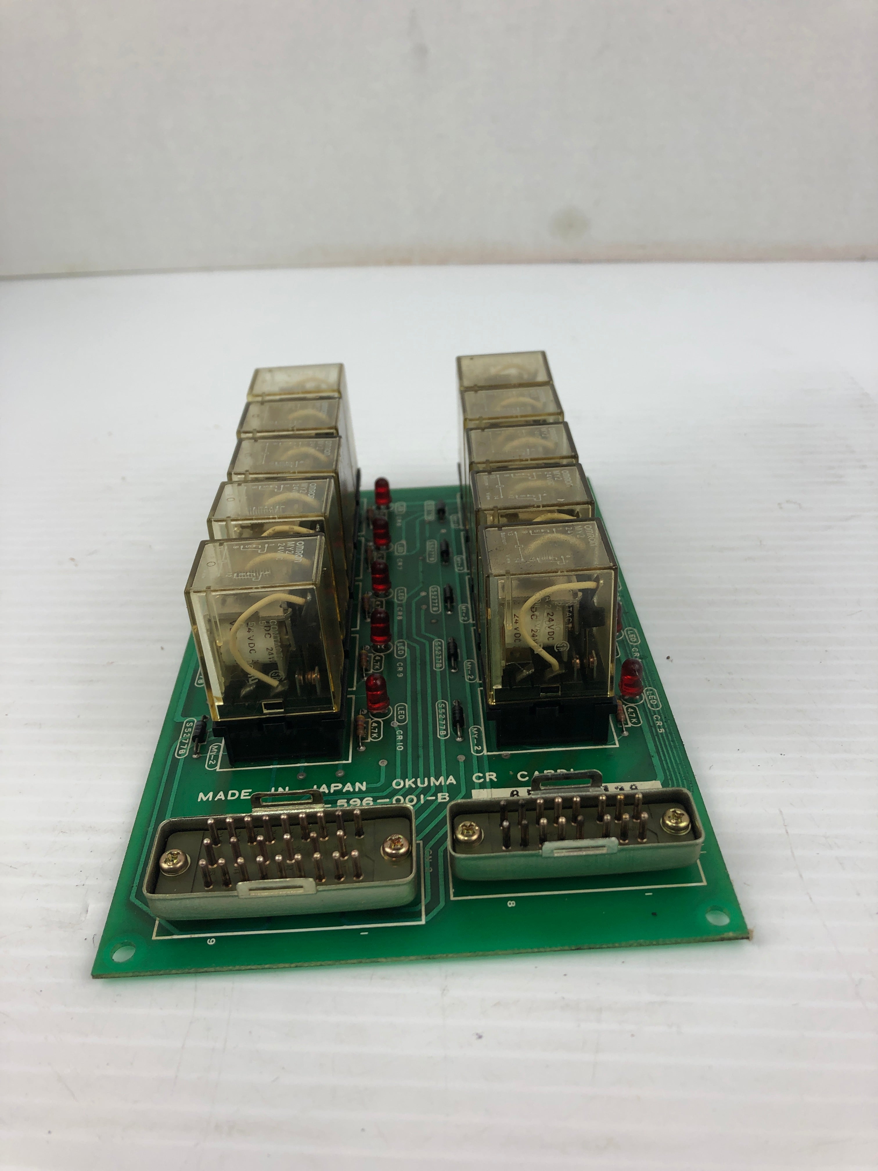 Okuma CR Cardi E3900-596-001-B Relay Board with 10 Relays