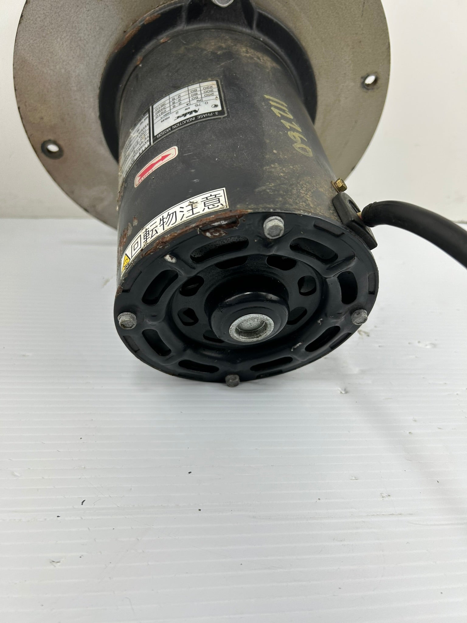 Nidec BDLQ-5T 040T0 3 Phase Induction Fan Motor 0.75kW 2 Poles