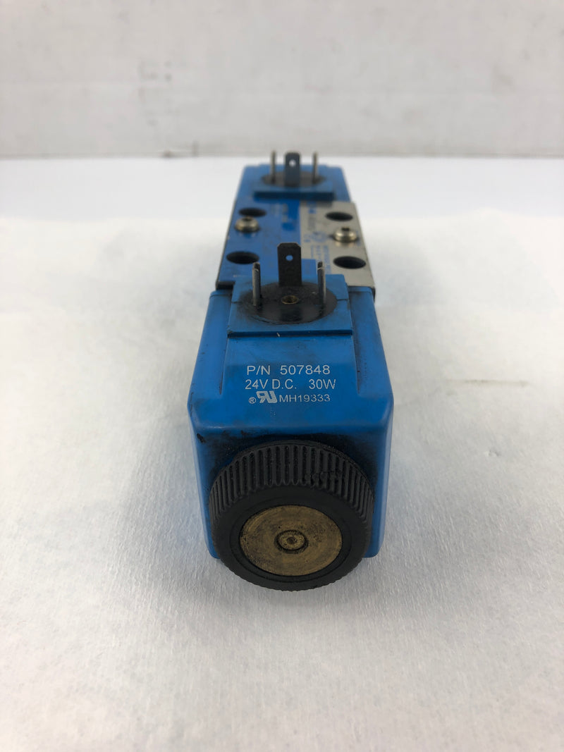 Eaton Vickers DG4V-3-6C-M-U-H7-60 Hydraulic Valve 5000PSI With 507848 Coil 24VDC