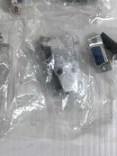 25 Pin and 9 Pin Connector Kits Lot of 6