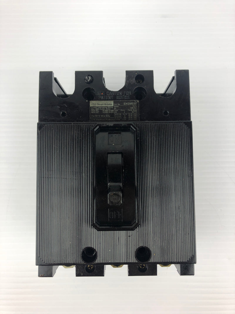 ITE EH3M030 Circuit Breaker 30A Type EH 480V 3P