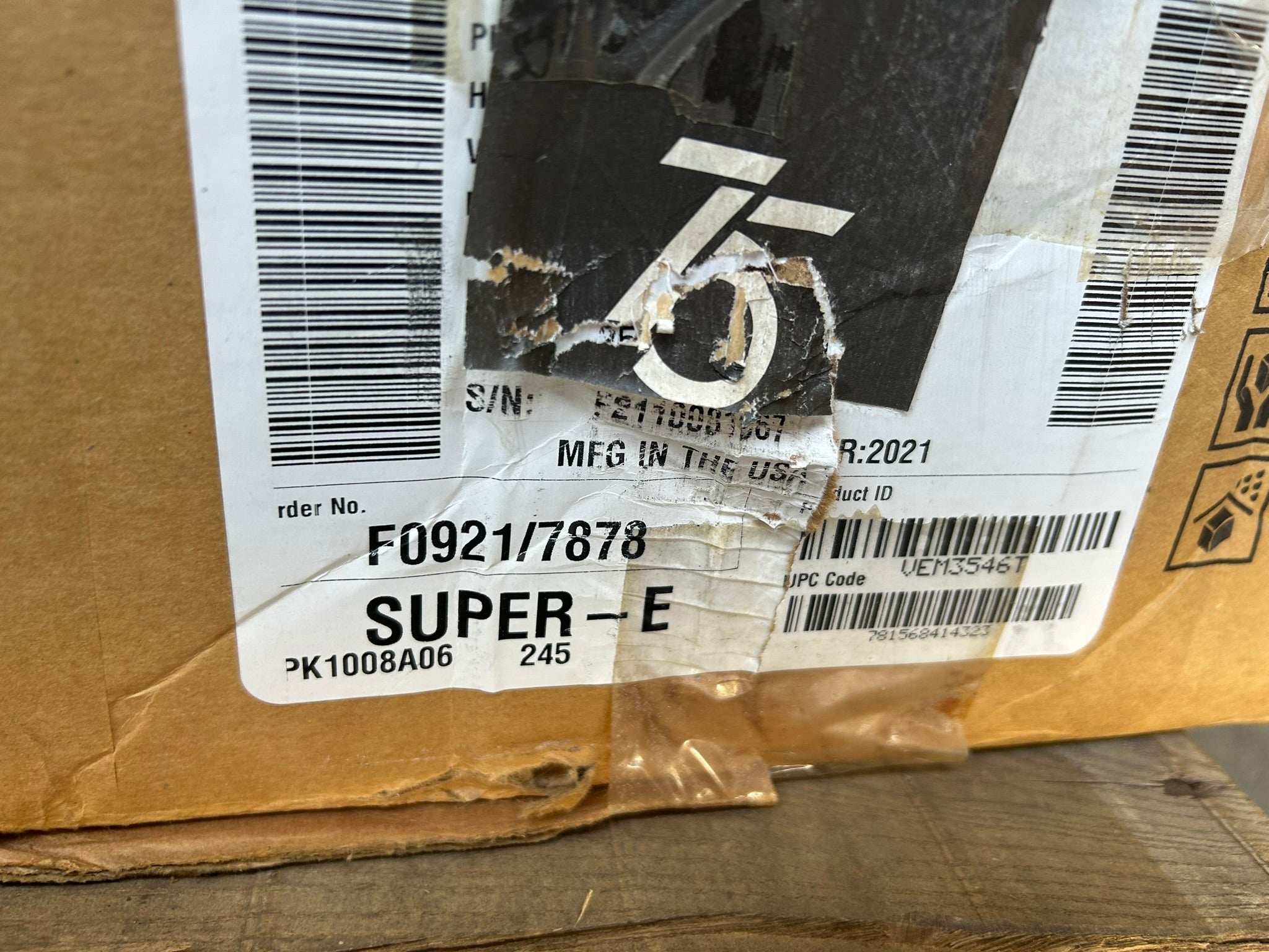 Baldor Reliance VEM3546T Super-E 1HP TEFC 3PH Electric Motor 230/460V 1760RPM