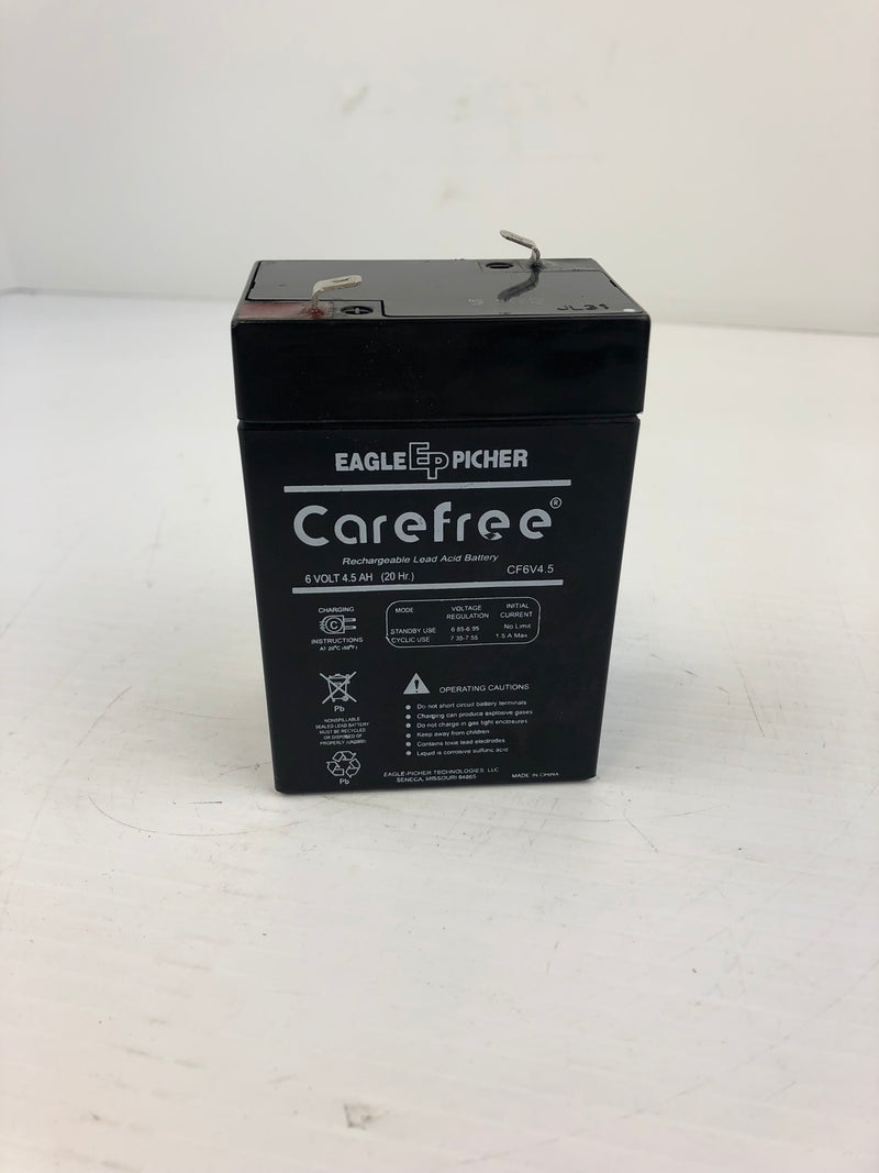 Eagle Picher Carefree CF-6V4.5 Rechargeable Lead Acid Battery