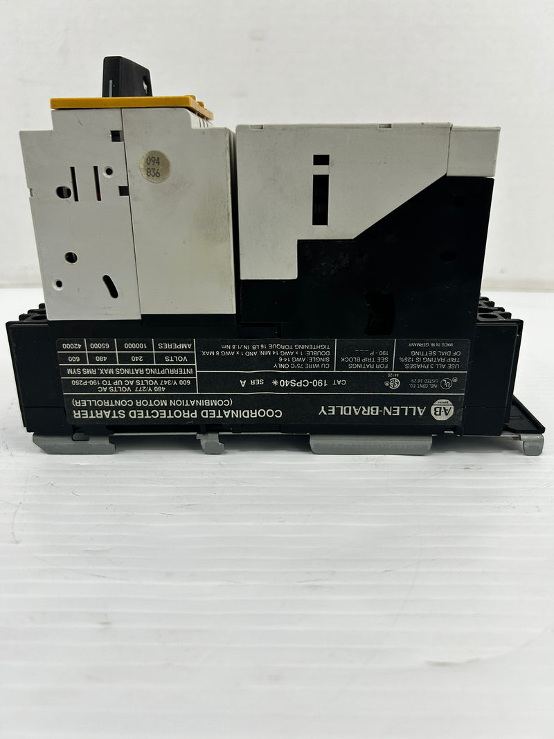 Allen Bradley 190-CPS40* Coordinated Protected Starter 190-A40* 190-P010