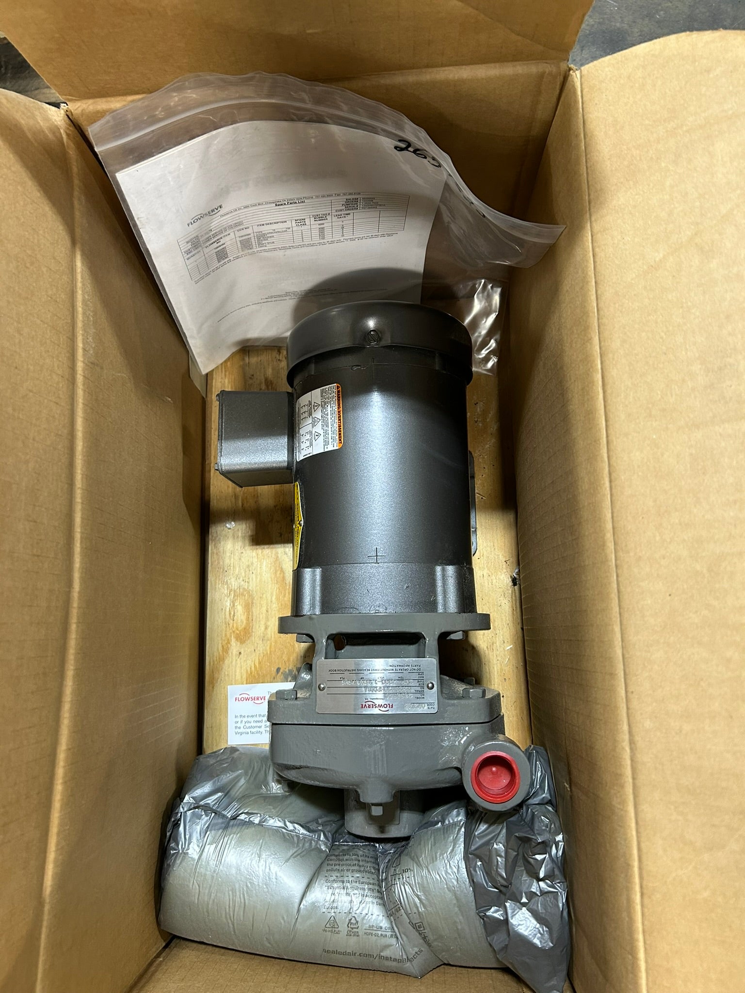 Flowserve SMP-2000-1.25X0.75X5 Centrifugal Pump w/ Baldor Reliance CM3541 Motor