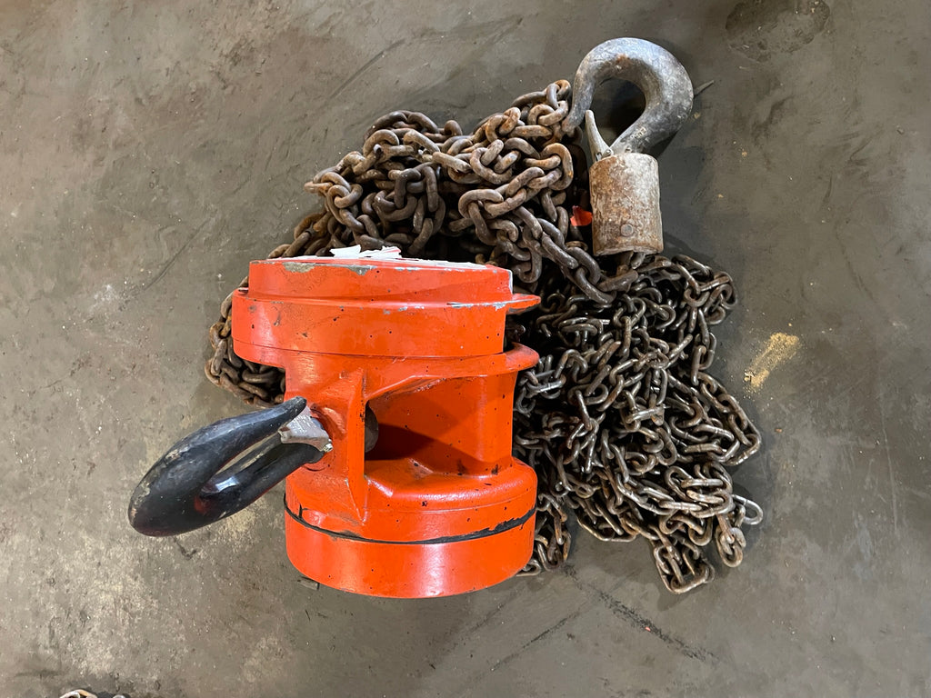 CM Cyclone 2 Ton Manual Chain Fall Hoist with Load Limiter S5830TB ...
