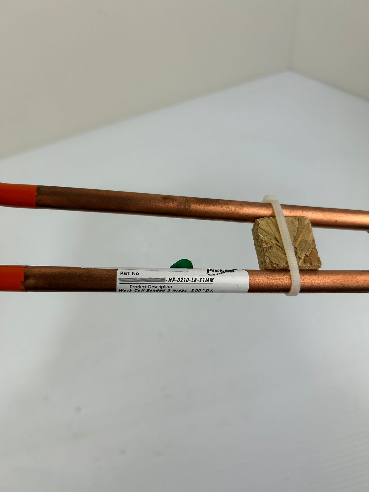PIECSA HF-0210-LR-51MM Induction Heating Work Coil 2" 2-Wrap Copper Tube