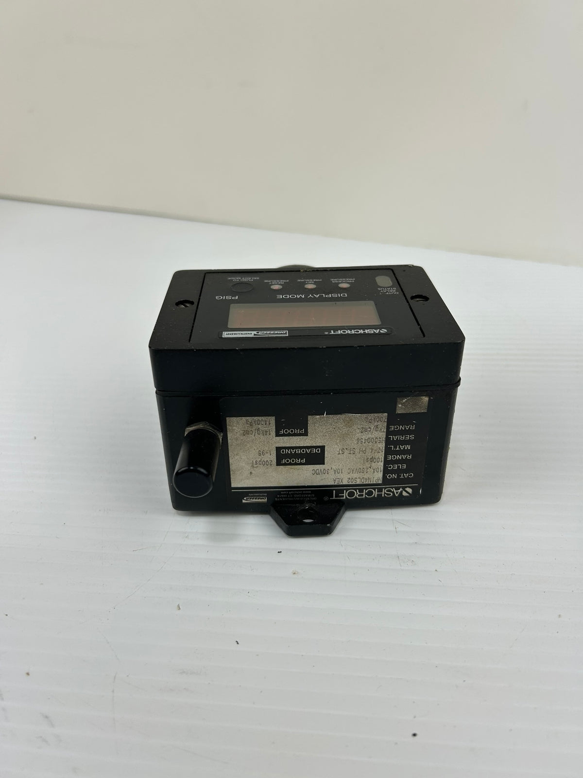 Ashcroft NPIN4DLS02 XEA Adjustable Deadband Pressure Switch 100 PSI 10A 250VAC