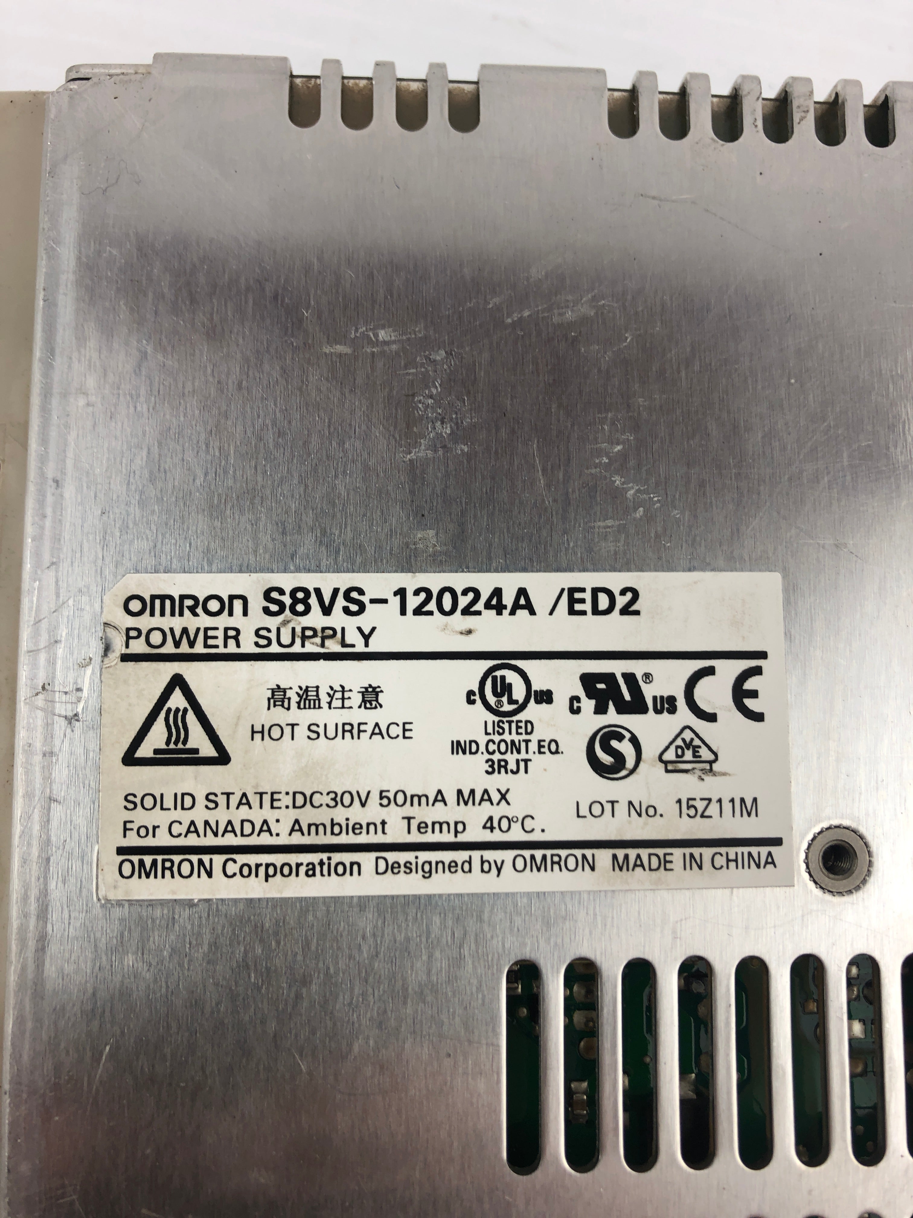 Omron S8VS-12024A/ED2 Power Supply with Covers