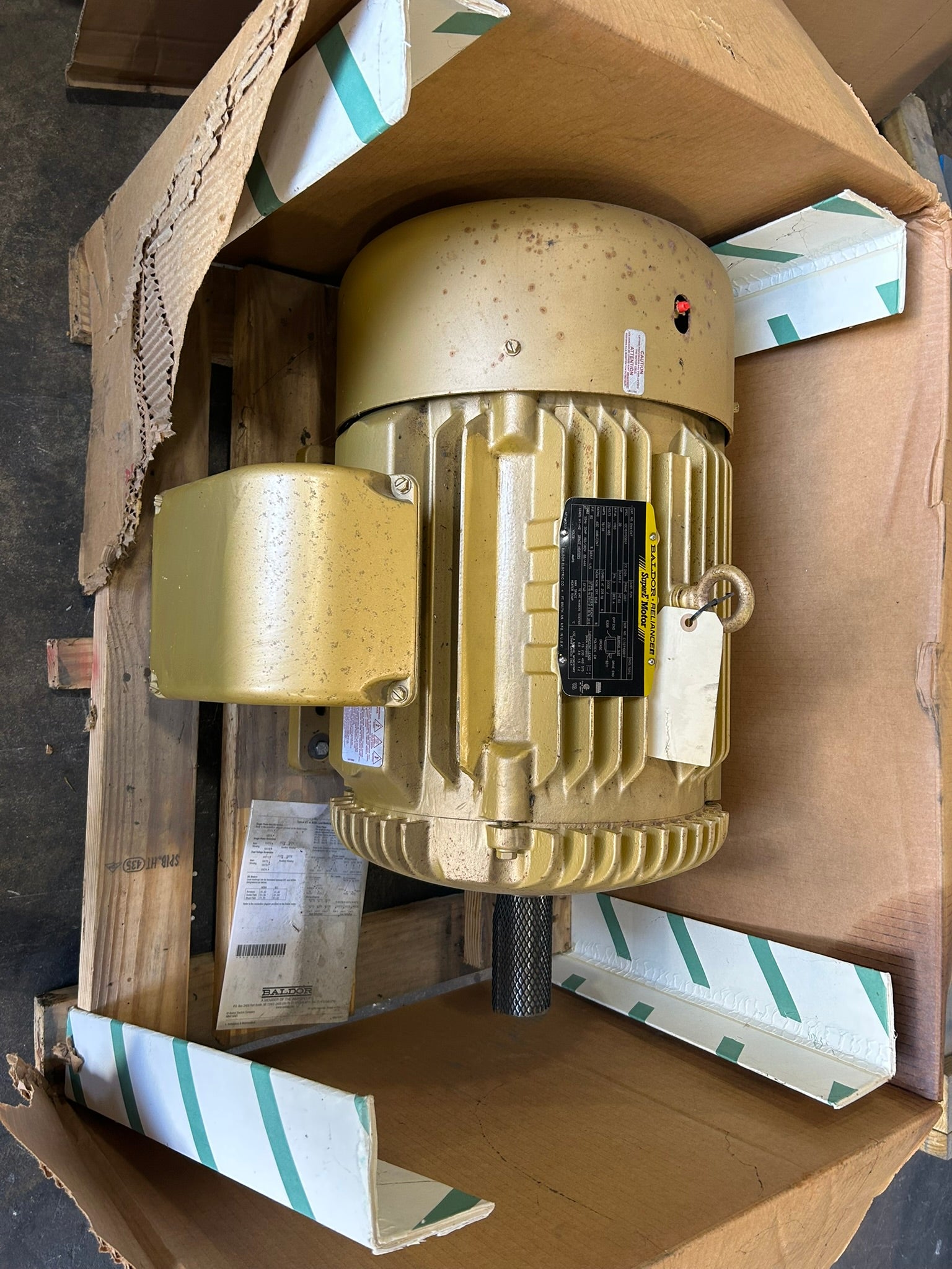 Baldor Reliance EM4104T Super-E Motor 30HP 230/460V 3PH TEFC 1760RPM 286T