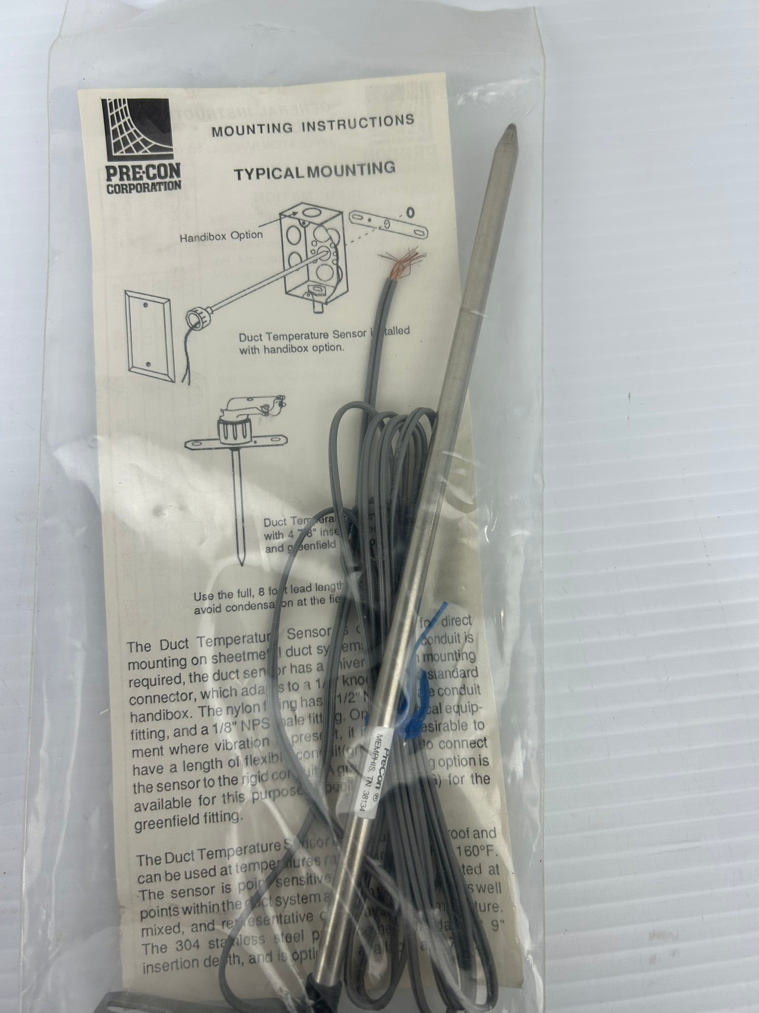 Pre-Con Corp. ST-D3 Temperature Sensor - Lot of 3