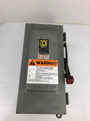 Square D H362AWK Safety Switch Series E1 600V 60A 3PH Fusible Type 3, 3R, 12