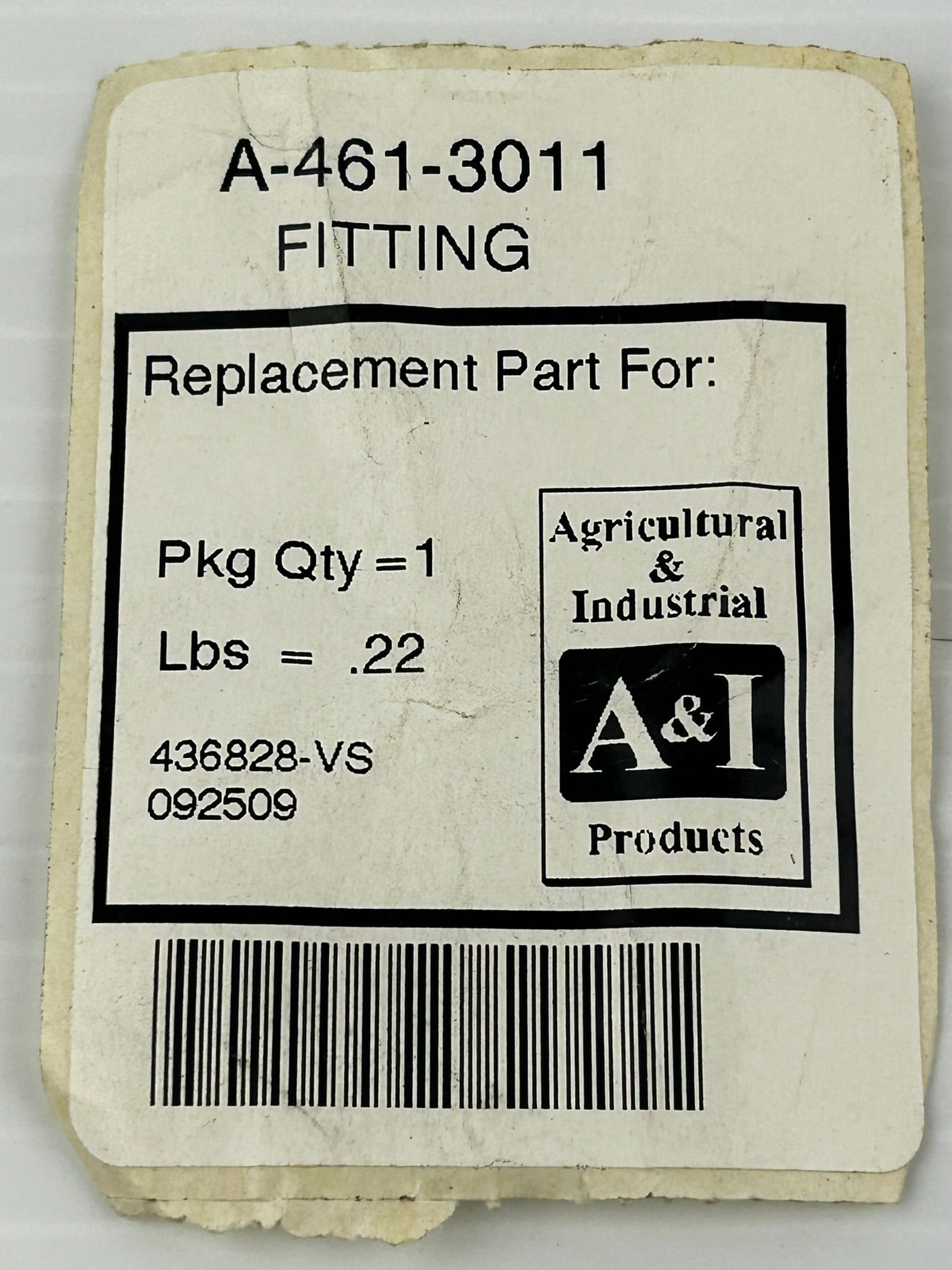 A & I Agriculture & Industrial Products Replacement Parts A-461-3011 Fitting