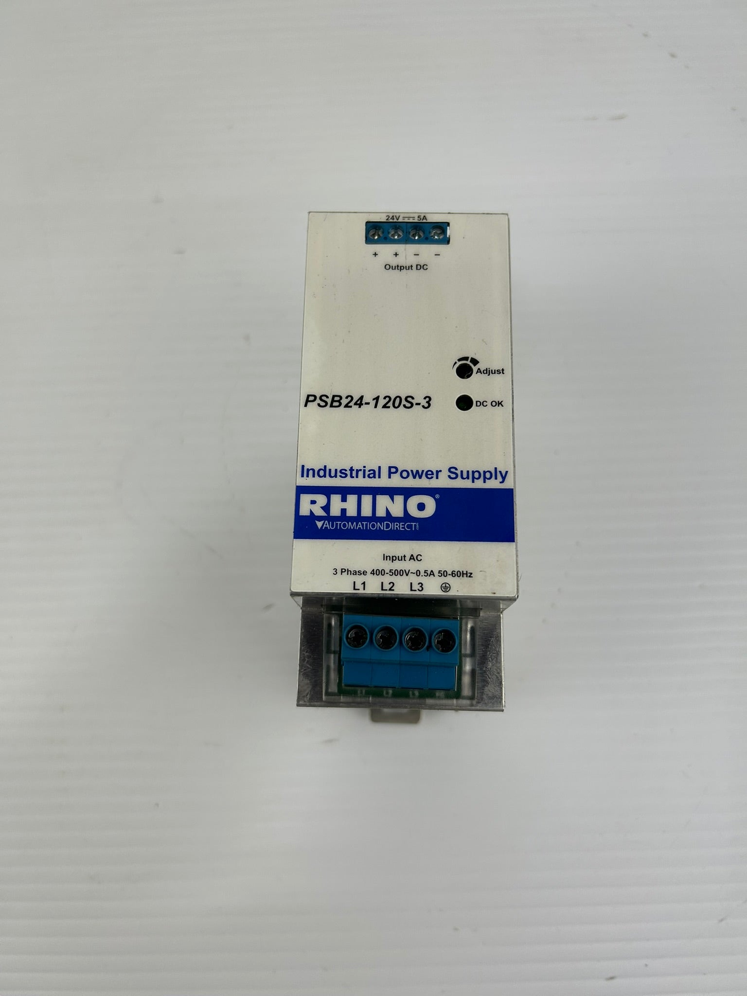 Rhino PSB24-120S-3 Industrial Power Supply 3 Phase 400-500V~0.5A 50/60Hz