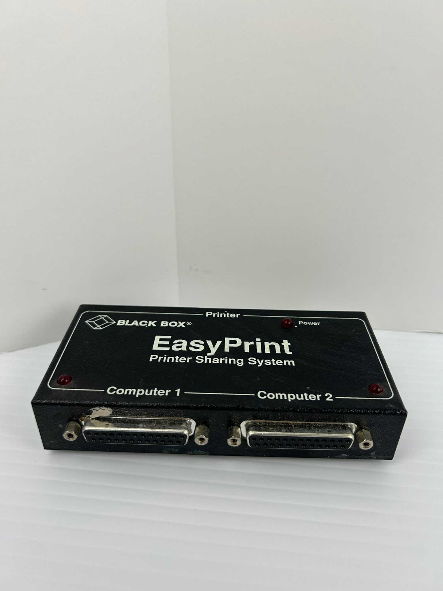 Black Box SW121A Easy Print Printer Sharing System Parallel 2 9VDC 300mA