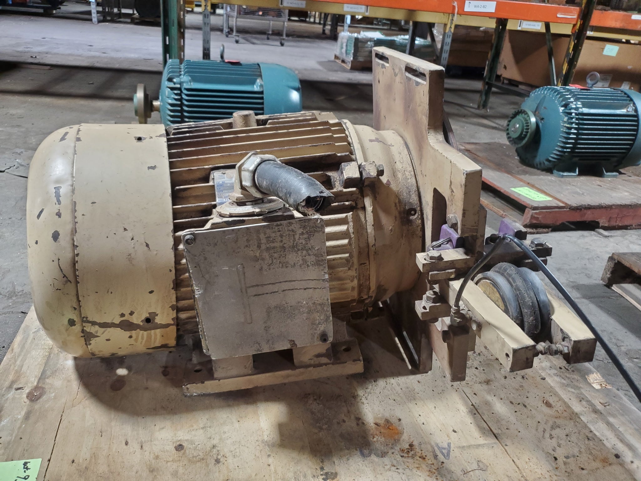 Leeson 150085-60 Motor 60HP 1770RPM 3PH 364TC with Belt Drive Clutch Assembly