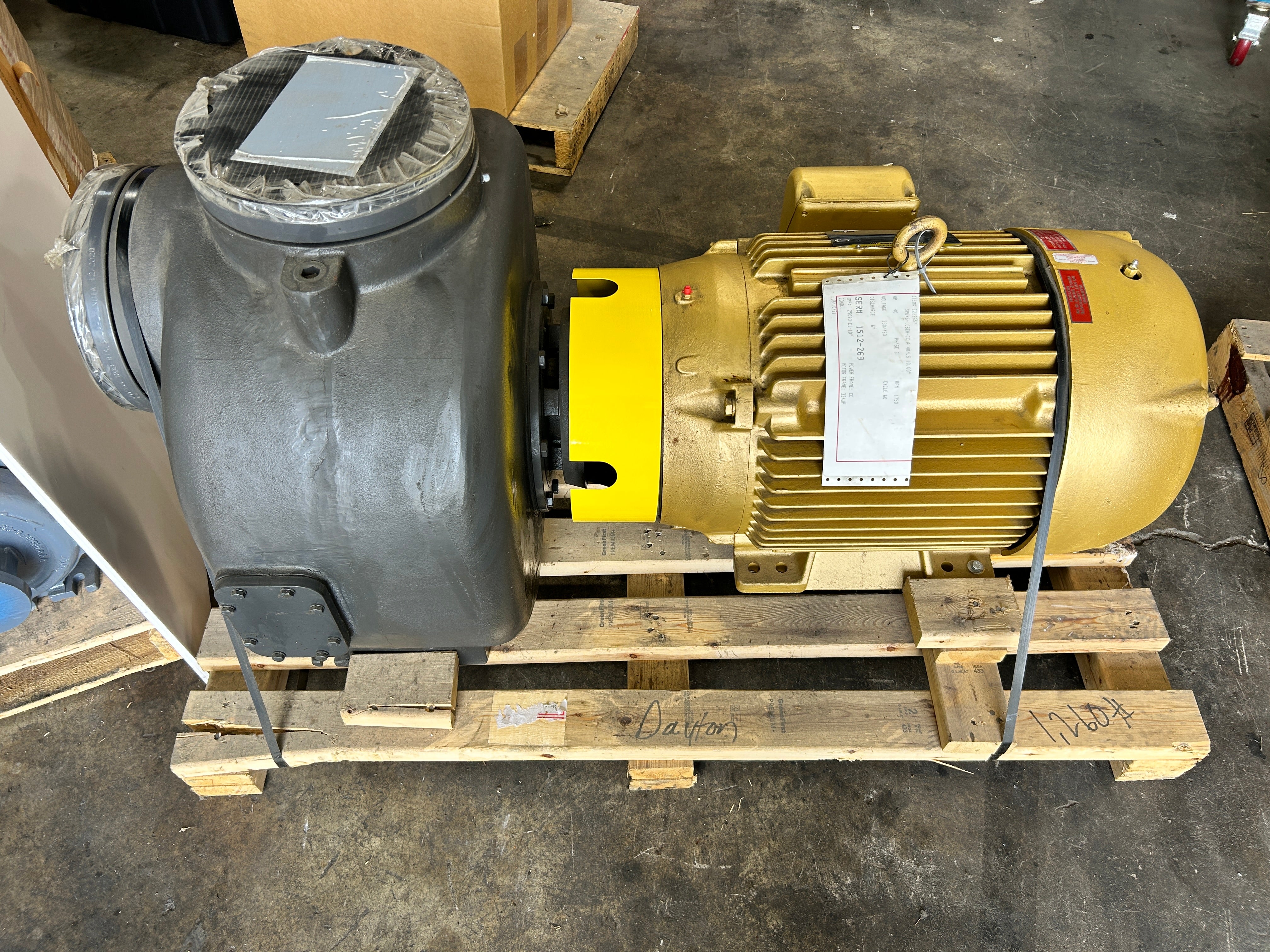 Gusher SP6X6-10SEH-CC-A 6x6 Centrifugal Pump Baldor EJPM4110T 40HP 3PH 230/460V